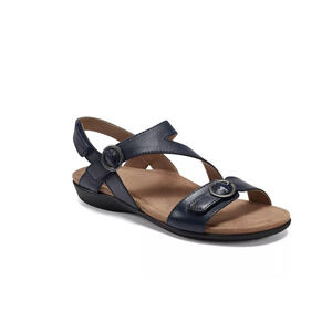 Earth Origins Beck Casual Sandals Leather Black Size 10N 240139
